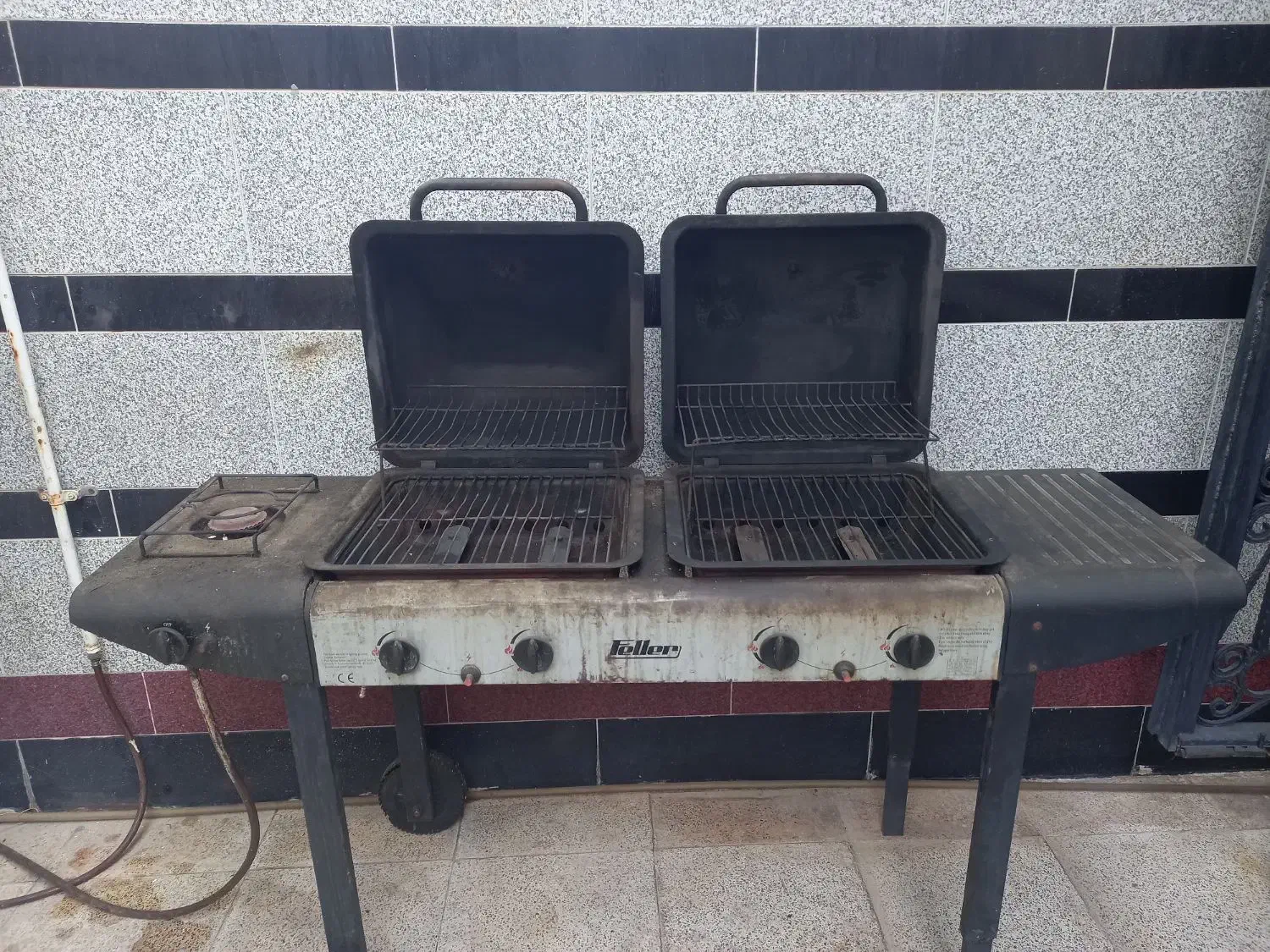 باربیکو ایستاده چهار شعله با خوراک پز مارک فلر|اجاق گاز و لوازم برقی پخت‌وپز|اهواز, کوی ملی راه|دیوار