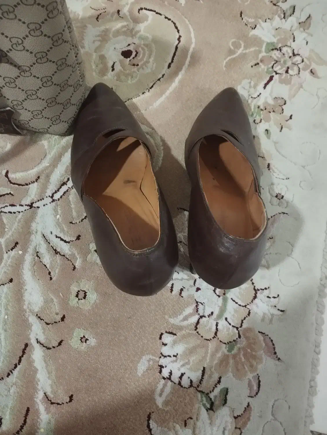 کیف کفش ست شیک فقط یکبار پوشیده شده|کیف، کفش، کمربند|ری, علایین|دیوار