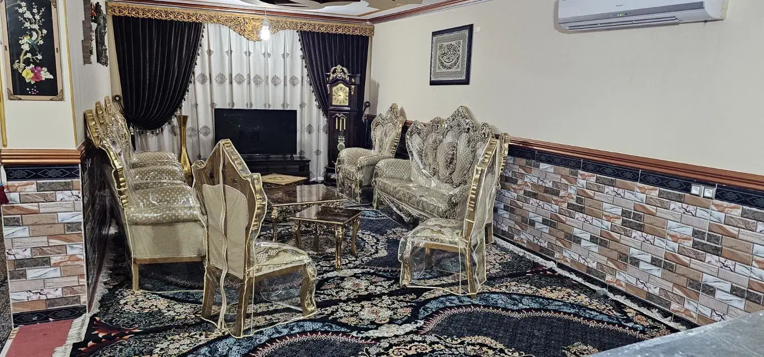 مبل سلطنتی ۹ نفره|مبلمان خانگی و میز عسلی|کهنوج, |دیوار