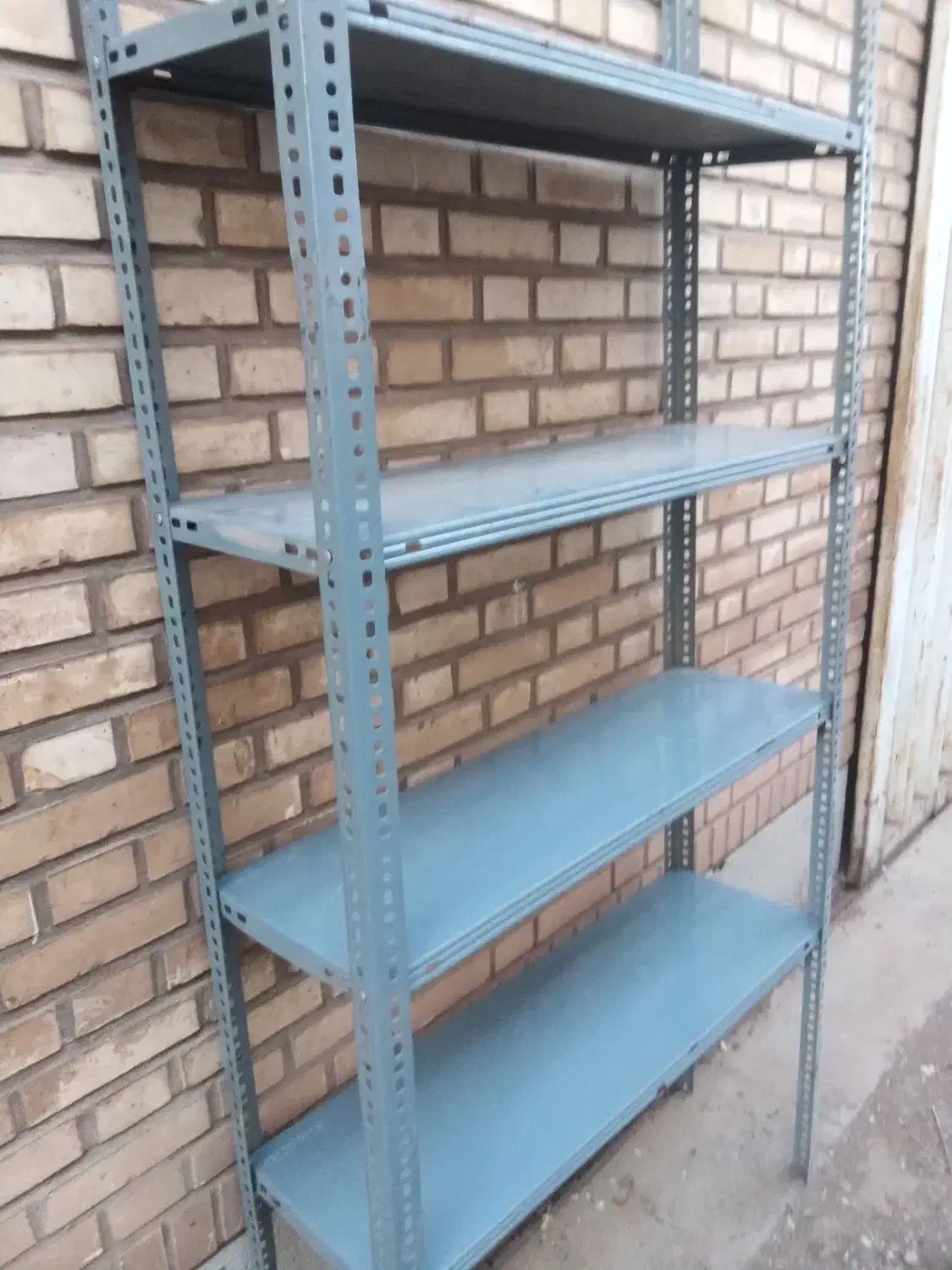 قفسه فلزی طوسی|کتابخانه، شلف، قفسه‌های دیواری|تاکستان, |دیوار