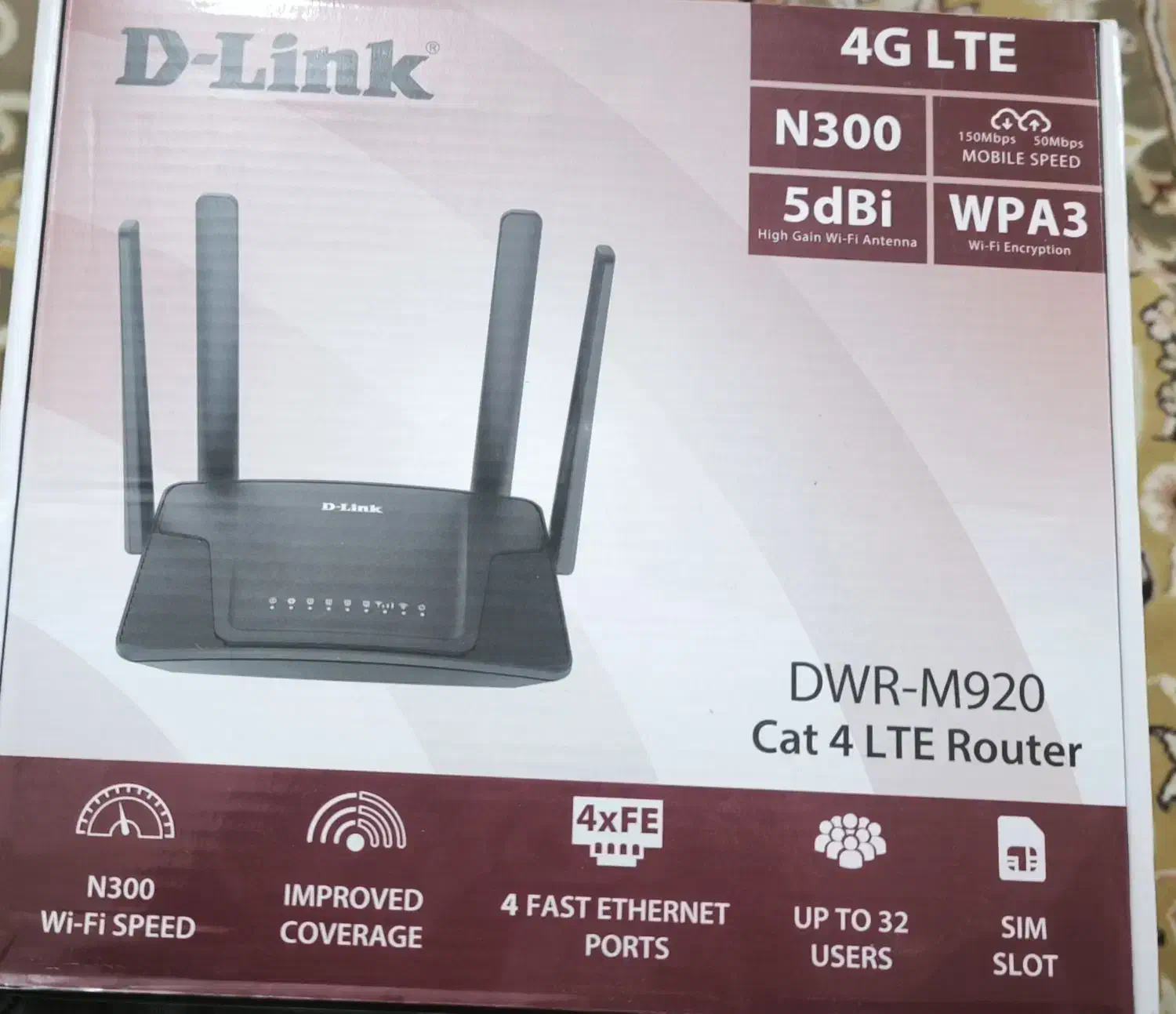 فروش مودم 4G LTE دی‌لینک (کاملاً سالم و نو)|مودم و تجهیزات شبکه|زاهدان, |دیوار