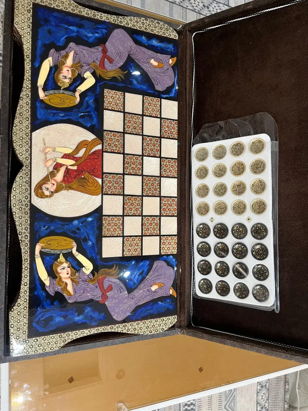 تخته نره خاتم کاری شده|کلکسیون و سرگرمی|تهران, باغ خزانه|دیوار