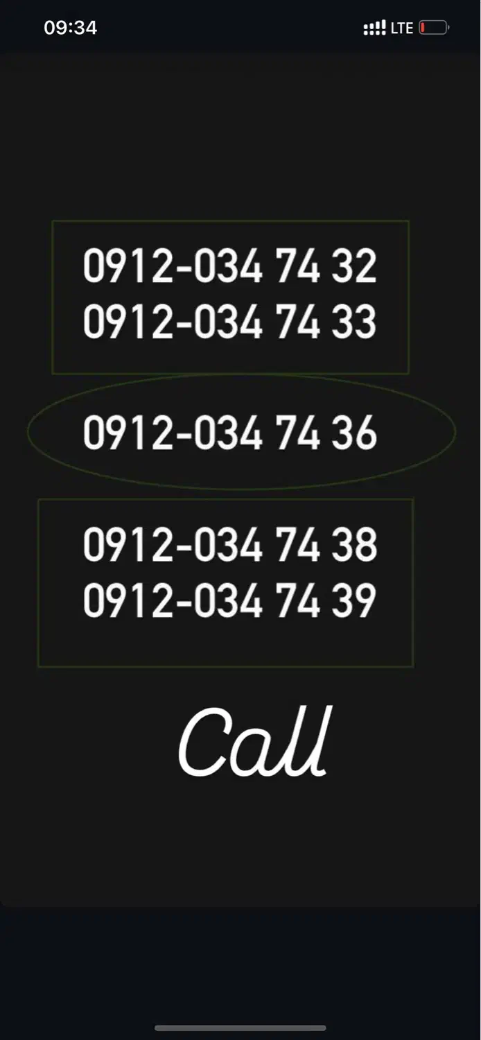 0912.034.74.33|سیم‌کارت|تهران, ایرانشهر|دیوار