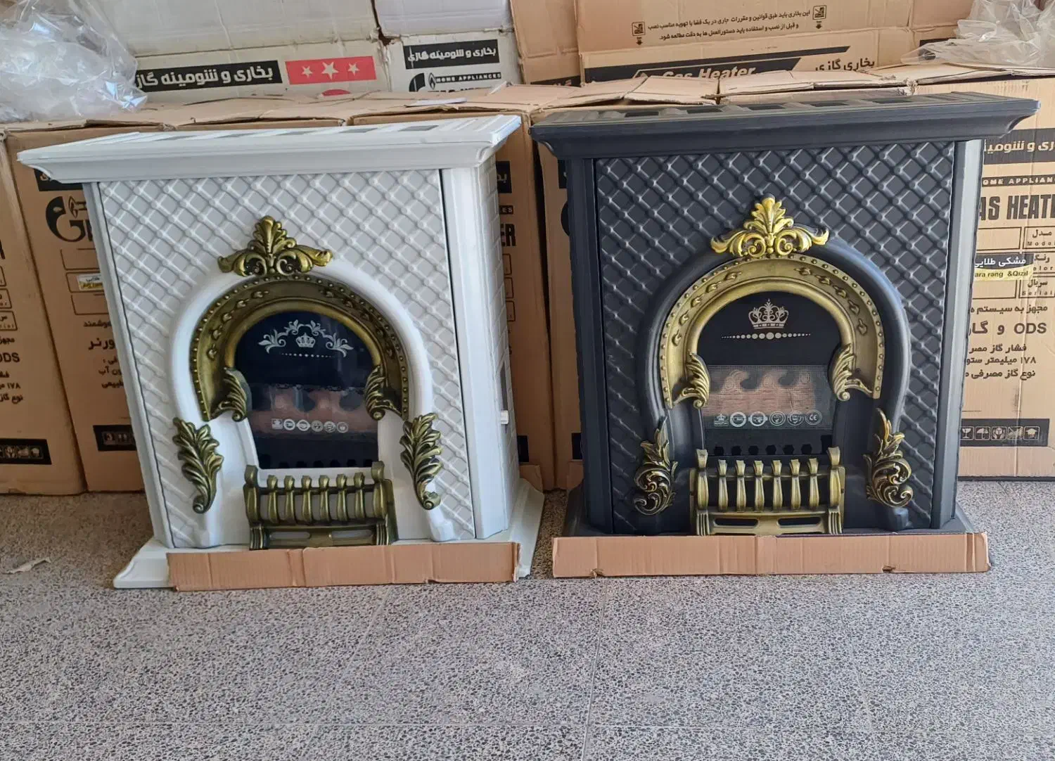 بخاری گازی شومینه|بخاری، هیتر، شومینه|بیرجند, |دیوار