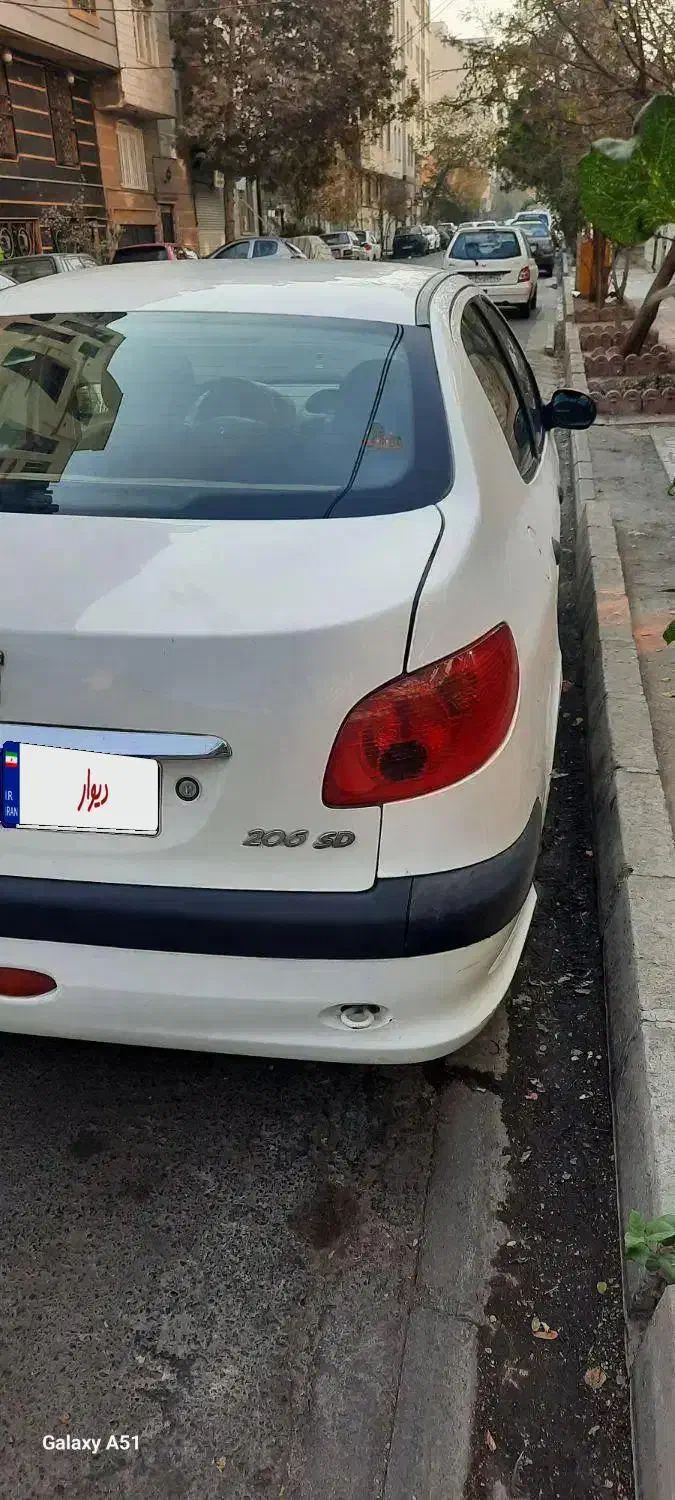 206 SD مدل ۱۳۹۰|خودرو سواری و وانت|تهران, صادقیه|دیوار