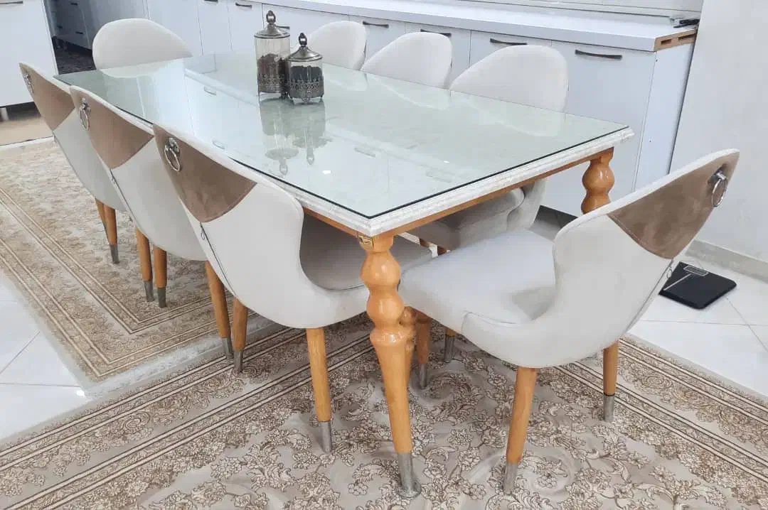 میزغذا خوری ۸نفره|میز و صندلی غذاخوری|سقز, |دیوار