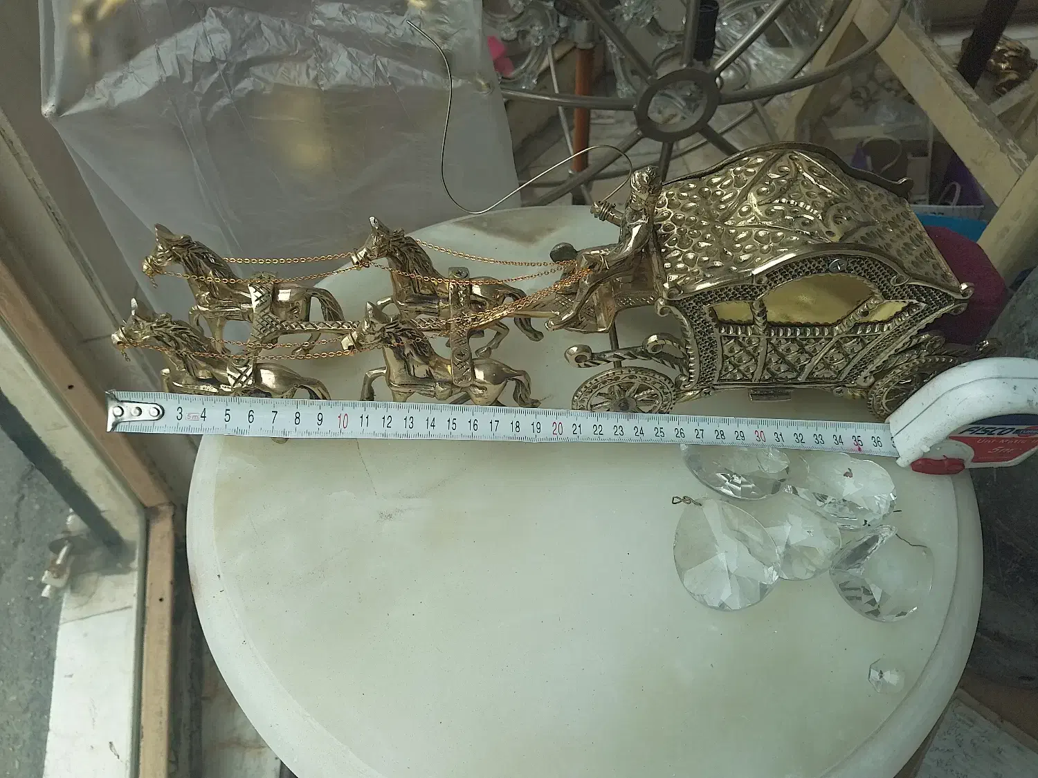 کالسکه 4اسب برنزی|مجسمه، تندیس، ماکت|تهران, مینای شمالی (مخبر)|دیوار