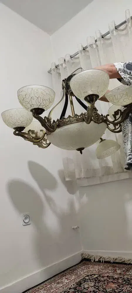 لوستر|لوستر و چراغ آویز|اراک, |دیوار