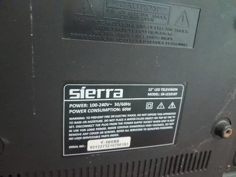 تلوزیون sierra|تلویزیون و پروژکتور|رشت, حومه رشت|دیوار