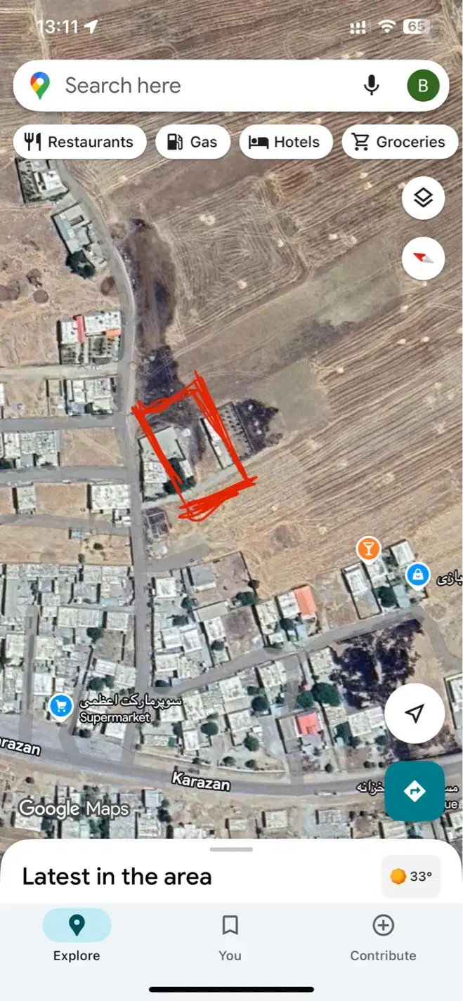 زمین کارزان|فروش زمین و ملک کلنگی|کارزان, |دیوار