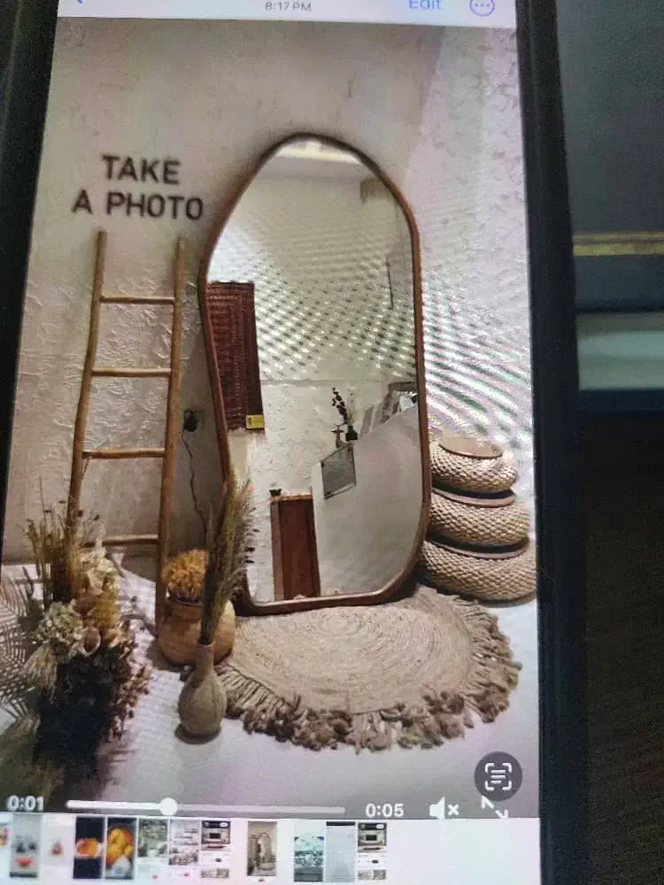 دفرمه قاب دار|آینه|شیراز, نصر|دیوار