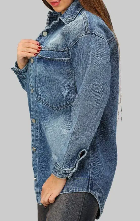 کت جین  بلند و کوتاه|لباس|نمین, |دیوار