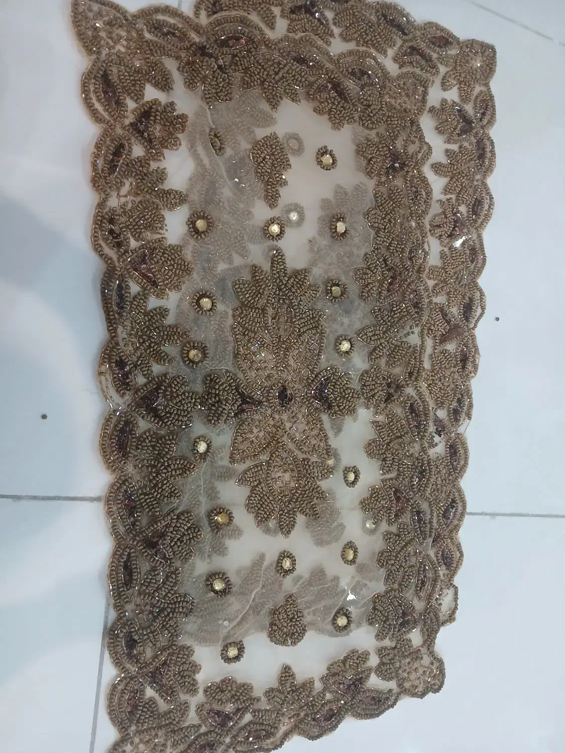 یک جفت رومیزی کار دست|پرده، رانر، رومیزی|قم, عمار یاسر|دیوار