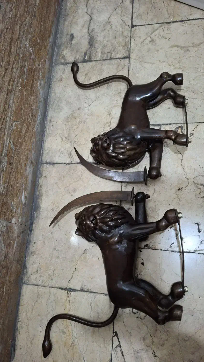 یک جفت شیر استاد جوهریان|کلکسیون اشیاء عتیقه|تهران, شادآباد|دیوار