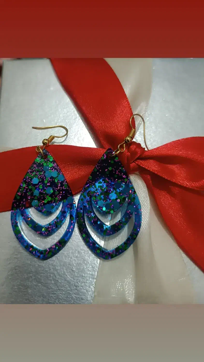 گوشواره رزینی|بدلیجات|خلخال, |دیوار