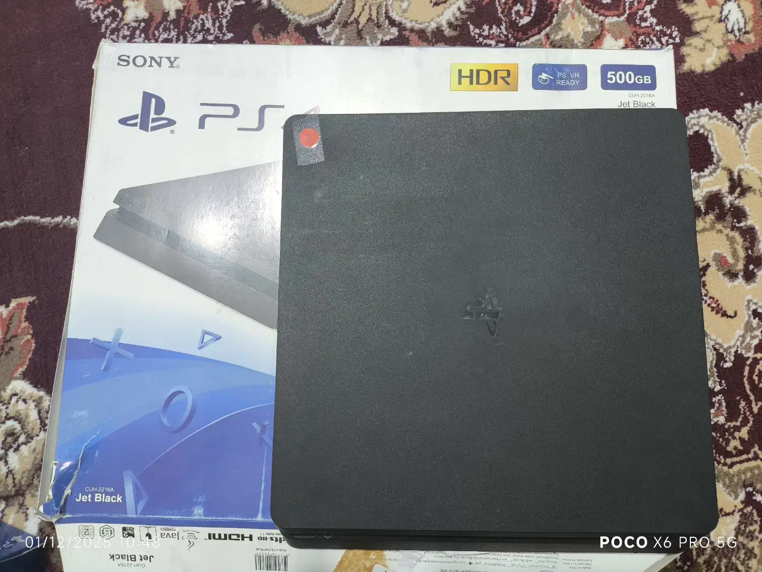 پلی4اسلیم 500گیگ دوتا دسته با 6تا بازی|کنسول، بازی ویدئویی و آنلاین|کاکی, |دیوار