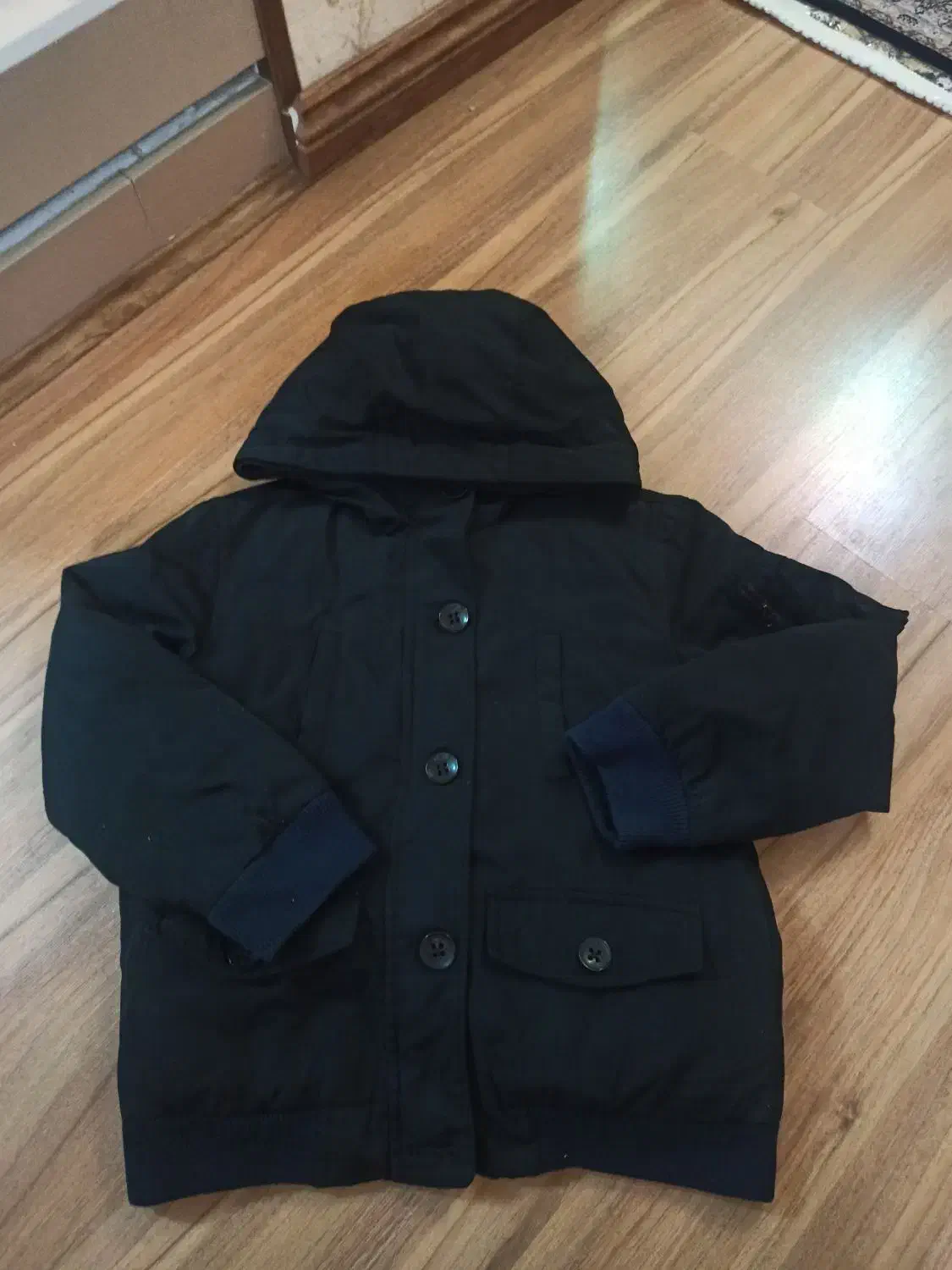 کاپشن دو عدد پافر کت لی کت مشکی شال وکلاه|کفش و لباس بچه|تبریز, |دیوار