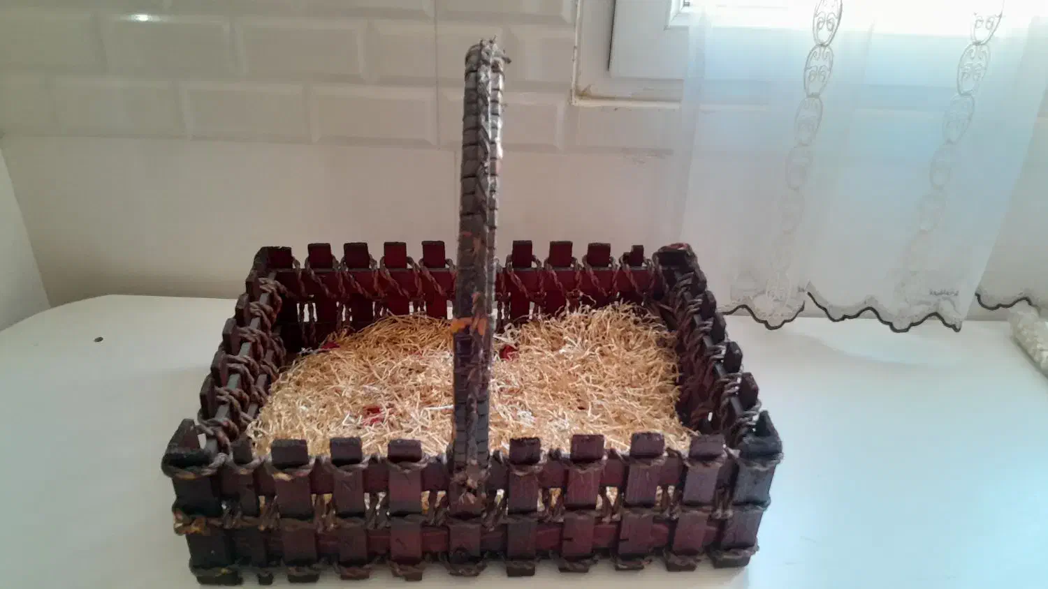 سبد چوبی|صنایع دستی و سایر لوازم تزئینی|رباطکریم, نصیرشهر|دیوار