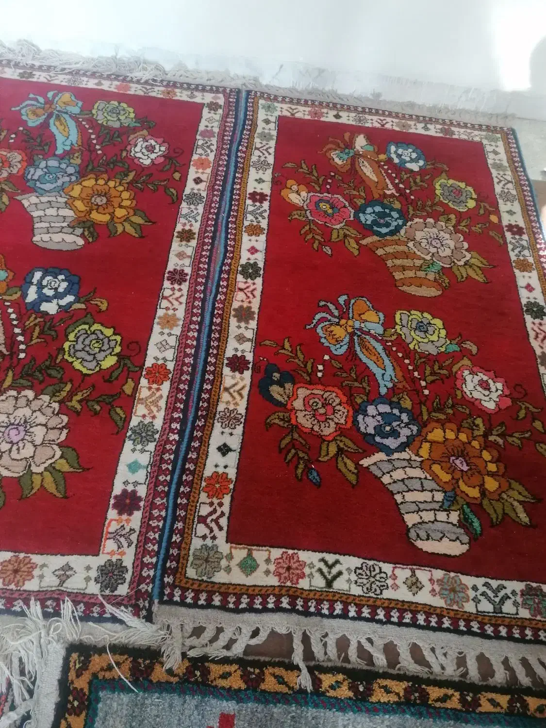 قلیچه دست باف جفتی|فرش|شهرضا, |دیوار