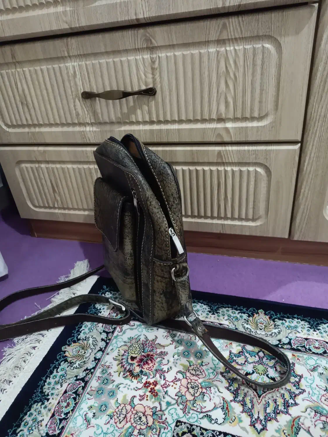 کیف دوشی چرم طبیعی مردانه|کیف، کفش، کمربند|قم, پردیسان|دیوار