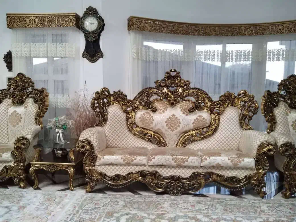 مبل استیل ۹ نفره|مبلمان خانگی و میز عسلی|نشتارود, |دیوار