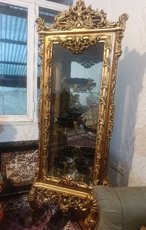 بوفه طلایی رنگ|بوفه، ویترین، کنسول|اردبیل, |دیوار