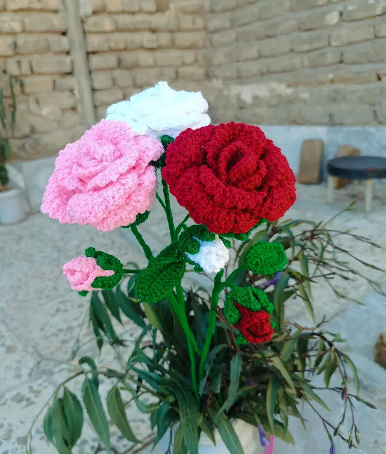 دسته گل نخی|گل مصنوعی|دره شهر, |دیوار