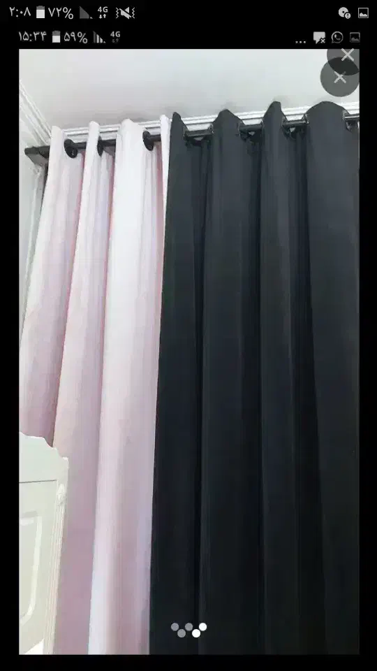 پرده مخمل ترک دو عدد پیازی|پرده، رانر، رومیزی|تهران, پونک|دیوار