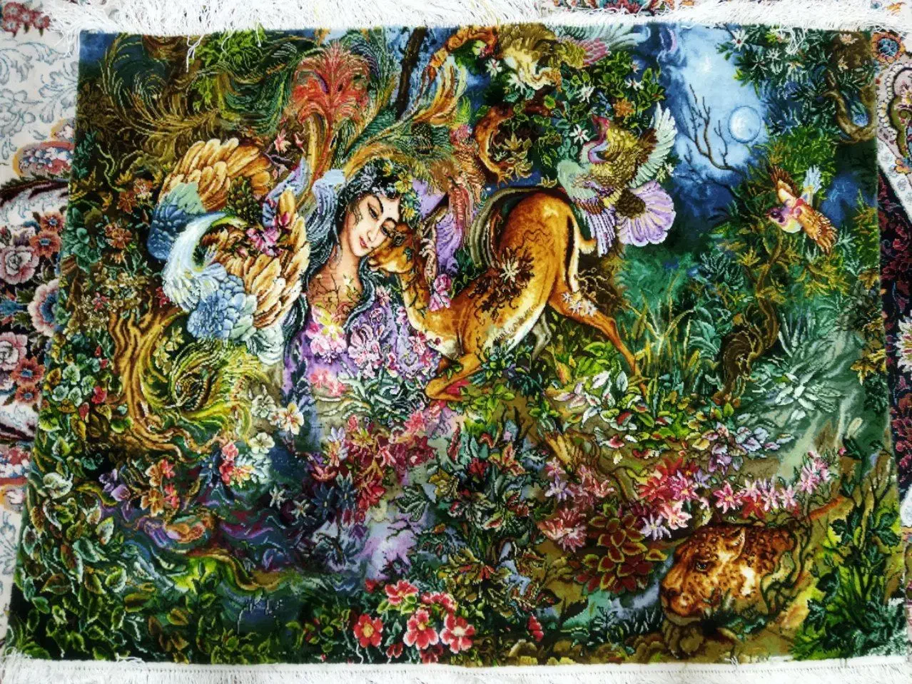 تابلو فرش دایره هستی|تابلو، نقاشی، عکس|میانه, |دیوار