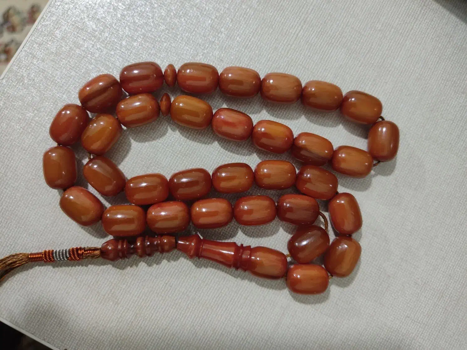 دو عدد تسبیح کهربا درجه یک مجلسی و خوشدست|بدلیجات|کوهدشت, |دیوار