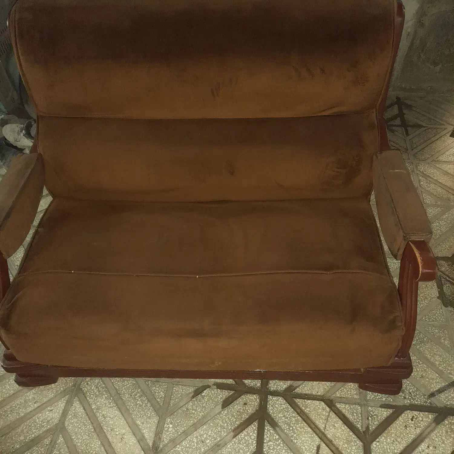 مبل چوبی ۷ نفره|مبلمان خانگی و میز عسلی|سمنان, |دیوار