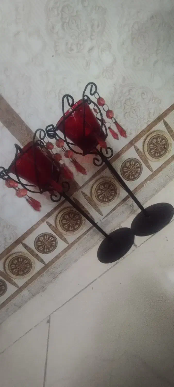 شمعدانی یلدایی وفانوس|کلکسیون اشیاء عتیقه|پاکدشت, خاتون آباد|دیوار