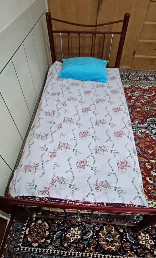 تخت خواب یک نفره فرفورژه|تخت و سرویس خواب|اهواز, منبع اب|دیوار