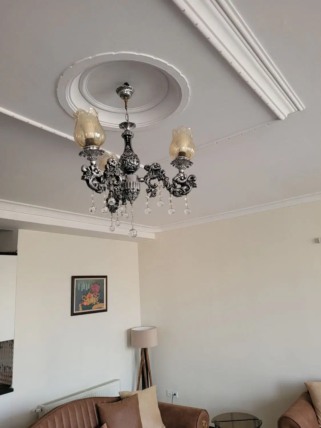 لوستر طرح برنز|لوستر و چراغ آویز|کرج, شهرک فهمیده|دیوار