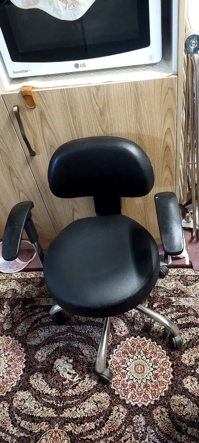 صندلی چرخدار پایه آهنی|میز تحریر و کامپیوتر|قم, بنیاد|دیوار