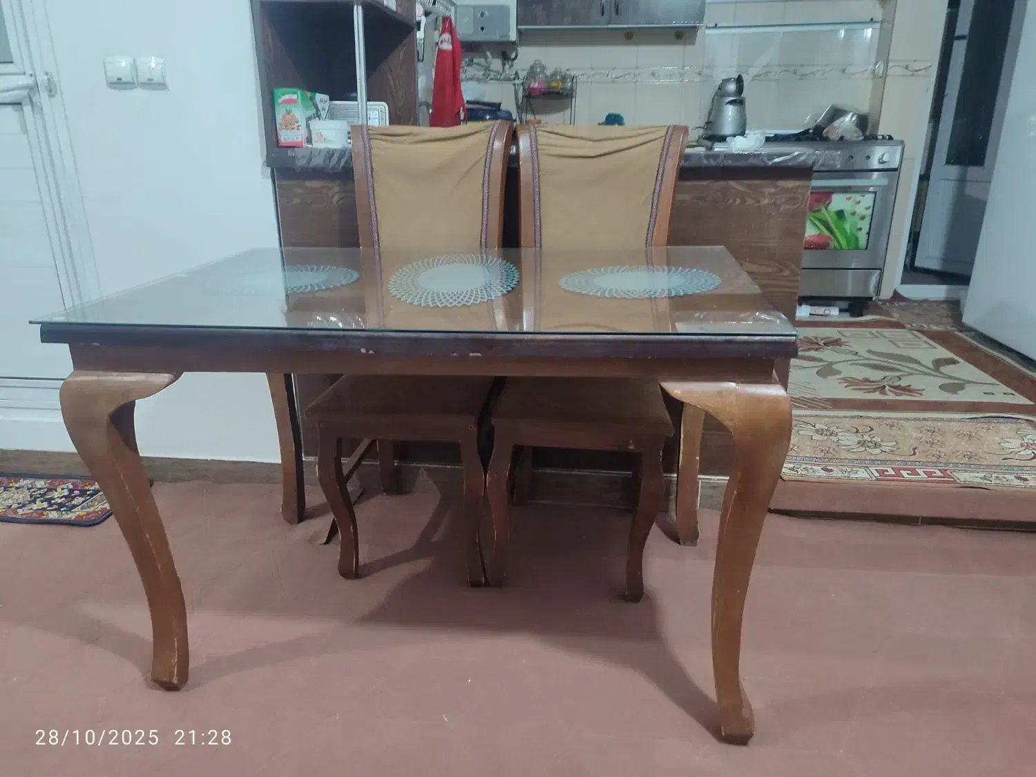 میز نهارخوری ۴ نفره|میز و صندلی غذاخوری|کرمانشاه, |دیوار