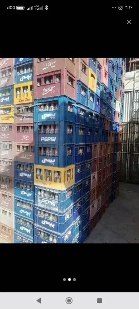 تعدادی جعبه پپسی و زمزم ب فروش میره|ظروف نگهدارنده، پلاستیکی، یک‌بارمصرف|خاش, |دیوار