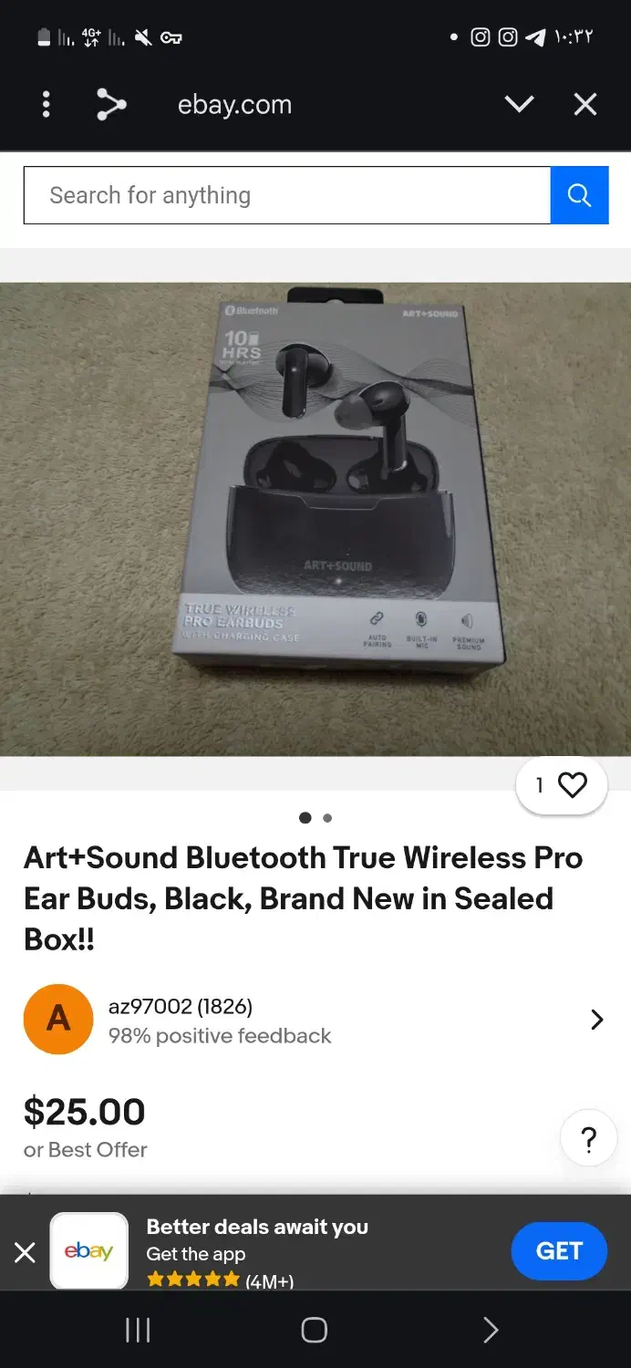 ایرپاد(هندزفری بی سیم)ART+SOUNDمدلTrueWireless Pro|لوازم جانبی موبایل و تبلت|بندر انزلی, امامزاده|دیوار