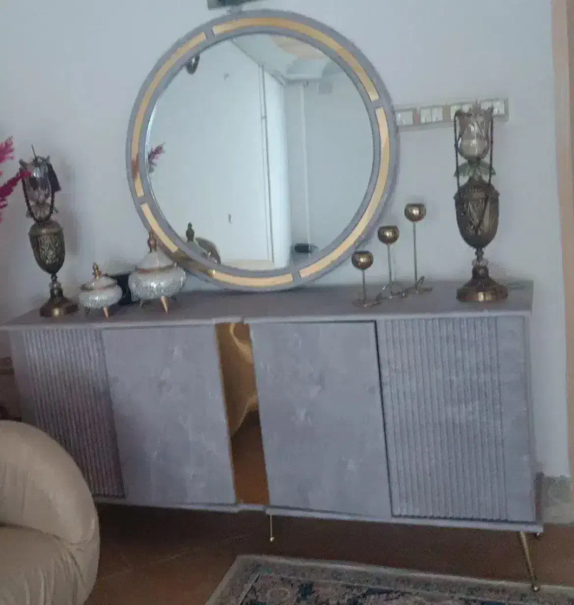 آینه وکنسول و اینه قدی و شمعدان|بوفه، ویترین، کنسول|سنندج, |دیوار