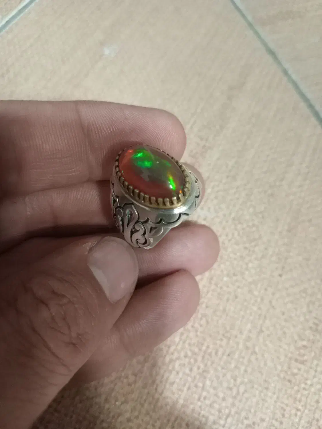 انگشترنقره اوپال کلکسیونی..|جواهرات|تهران, شهر زیبا|دیوار