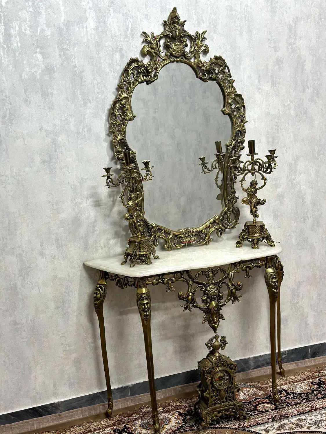 آیینه شمعدان  ساعت|آینه|نسیم‌شهر, |دیوار