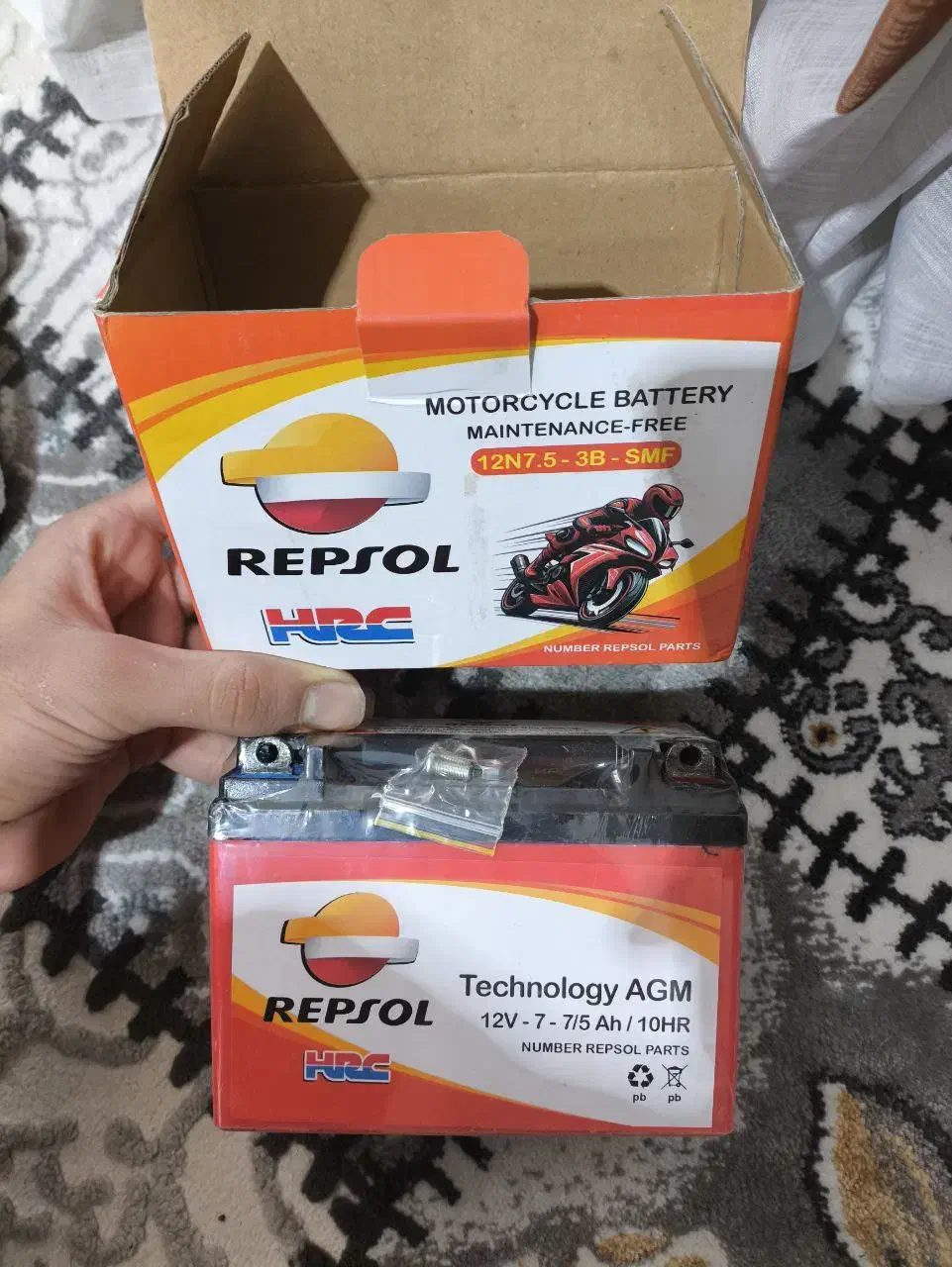 باتری موتور|قطعات یدکی و لوازم جانبی|مسجد سلیمان, |دیوار