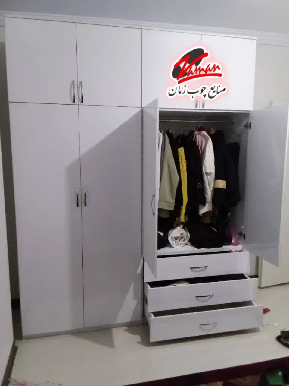 کمد دیواری آماده ۳ کشو مدل دماوند کد 179|جاکفشی، کمد، دراور|پرند, فاز ۱|دیوار