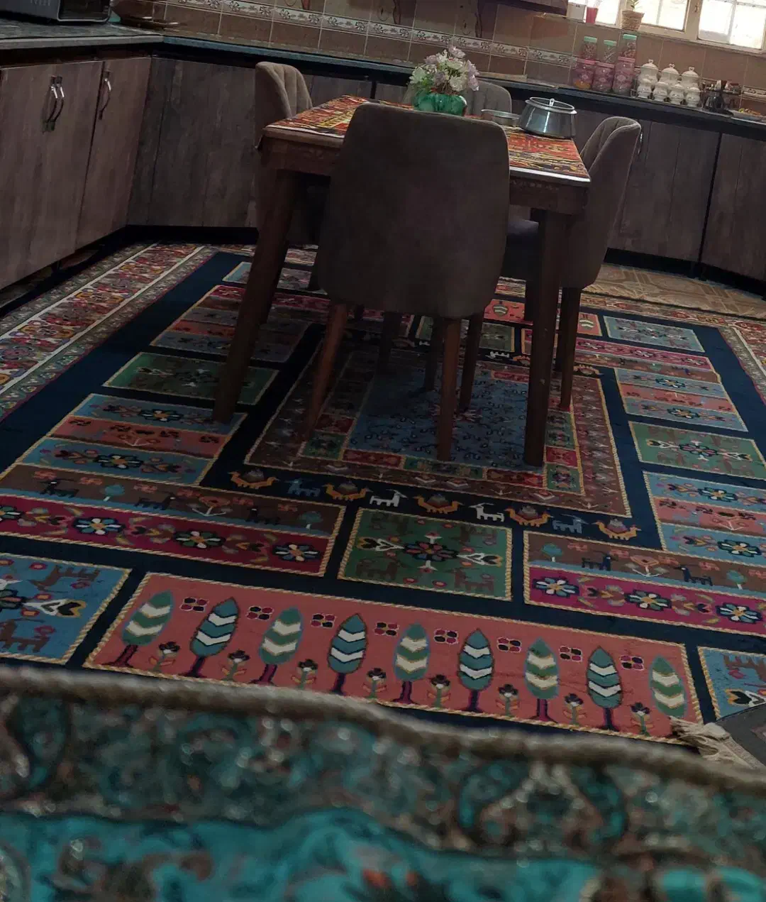 گلیم فرش|گلیم، جاجیم، گبه|نورآباد ممسنی, |دیوار