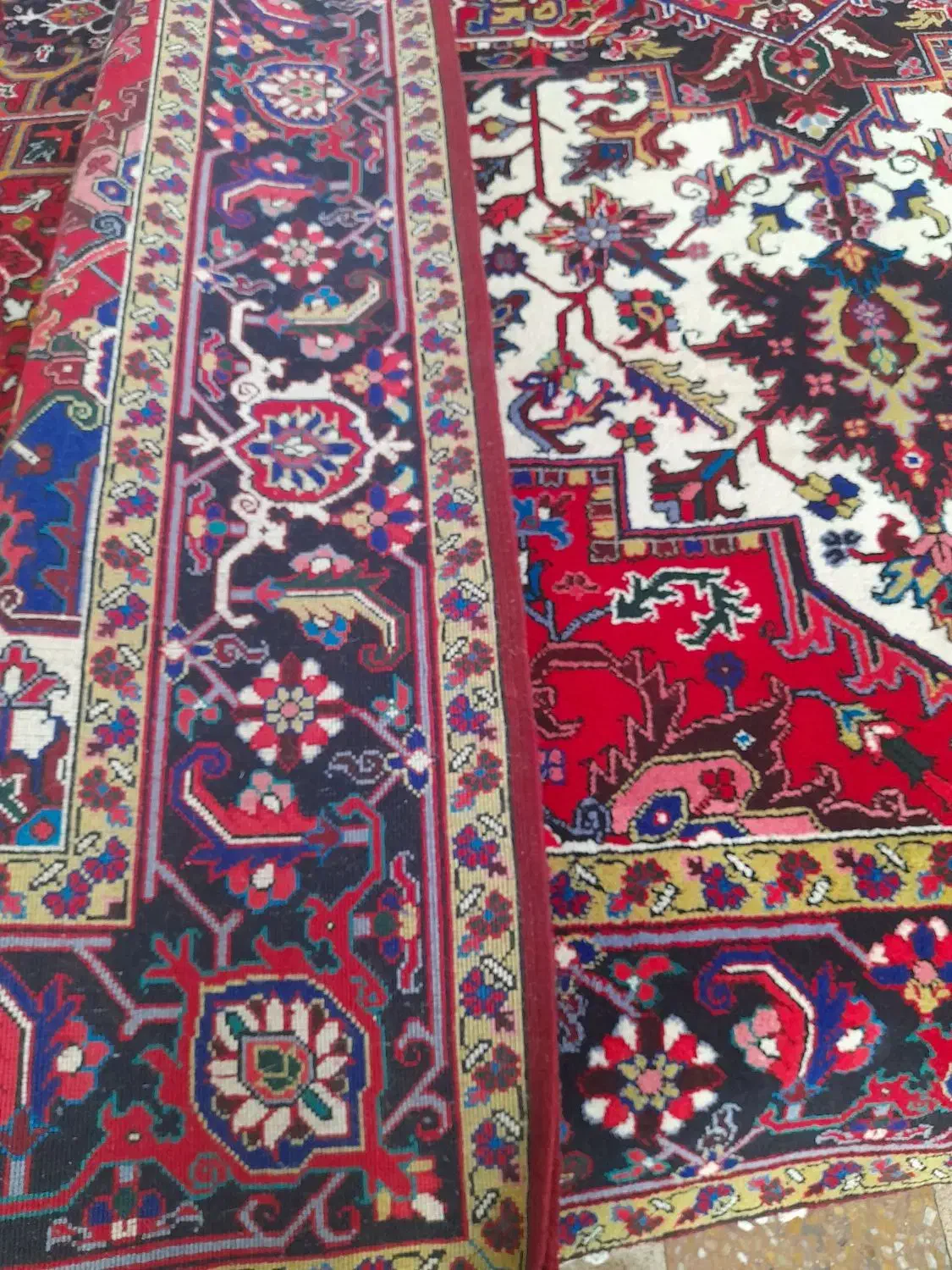 یک تک۱۲متری کرمی نقشه هریس|فرش|ورزقان, |دیوار