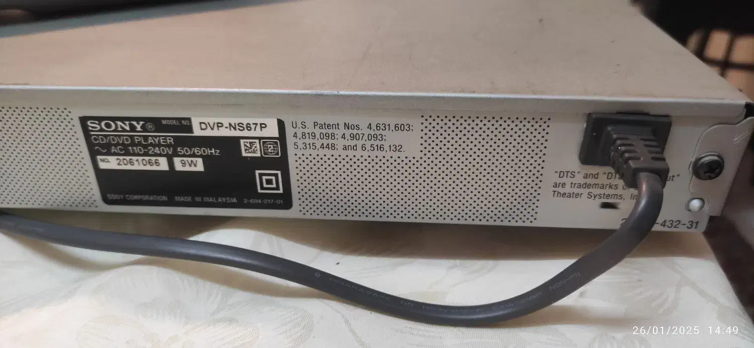 ویدیو سی دی سونی اصل مالزی|پخش‌کننده DVD و ویدیو|اصفهان, بهاران|دیوار