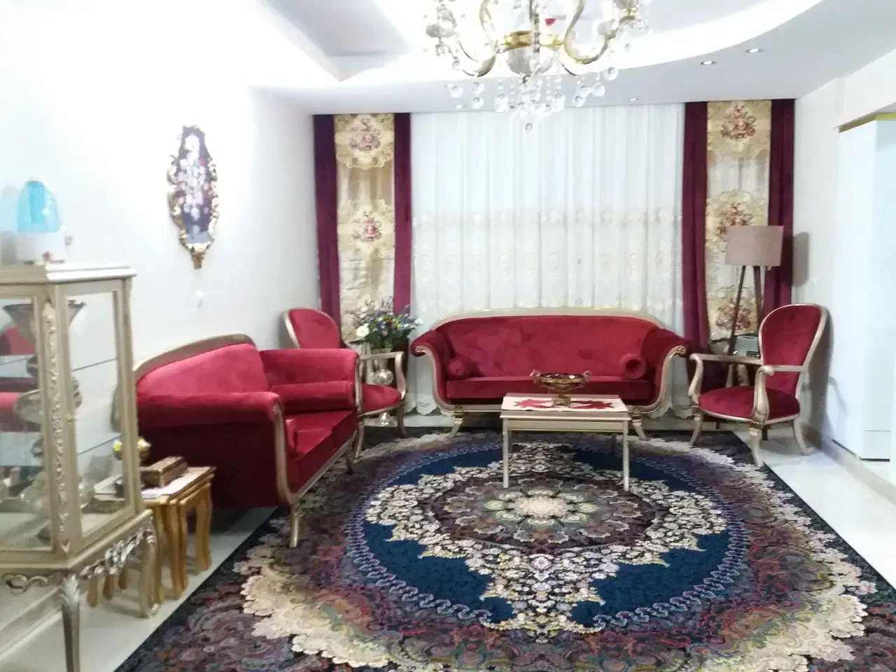 پرده پذیرایی|پرده، رانر، رومیزی|تهران, شکوفه (عبدل آباد)|دیوار