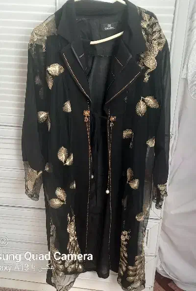 لباس حریر مجلسی با گلدوزی طلایی|لباس|ورامین, ورامین|دیوار