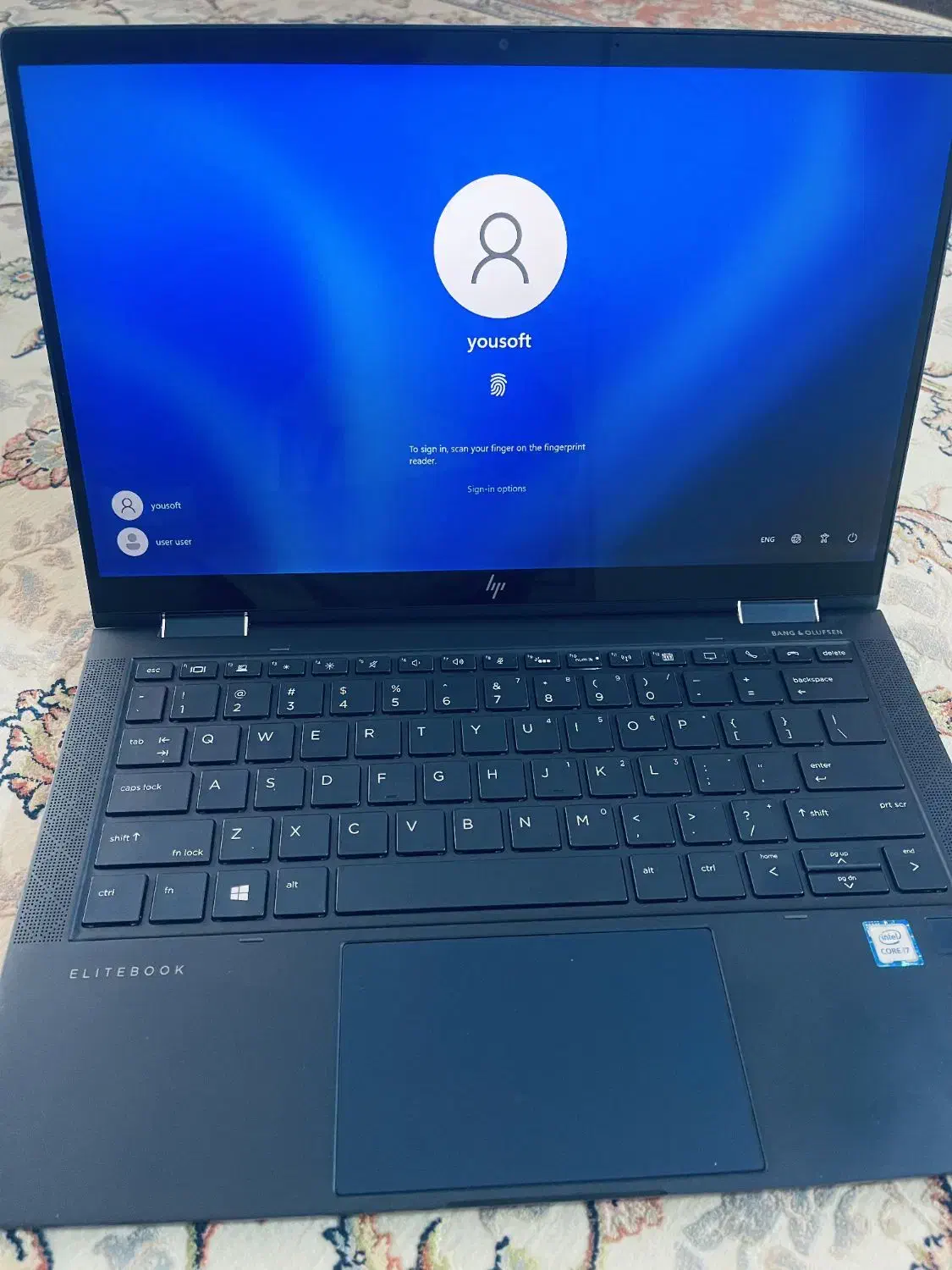 لپتاپ اداری تمیز ظریف Hp dragonfly Elite Book|رایانه همراه|مشهد, ایثار|دیوار