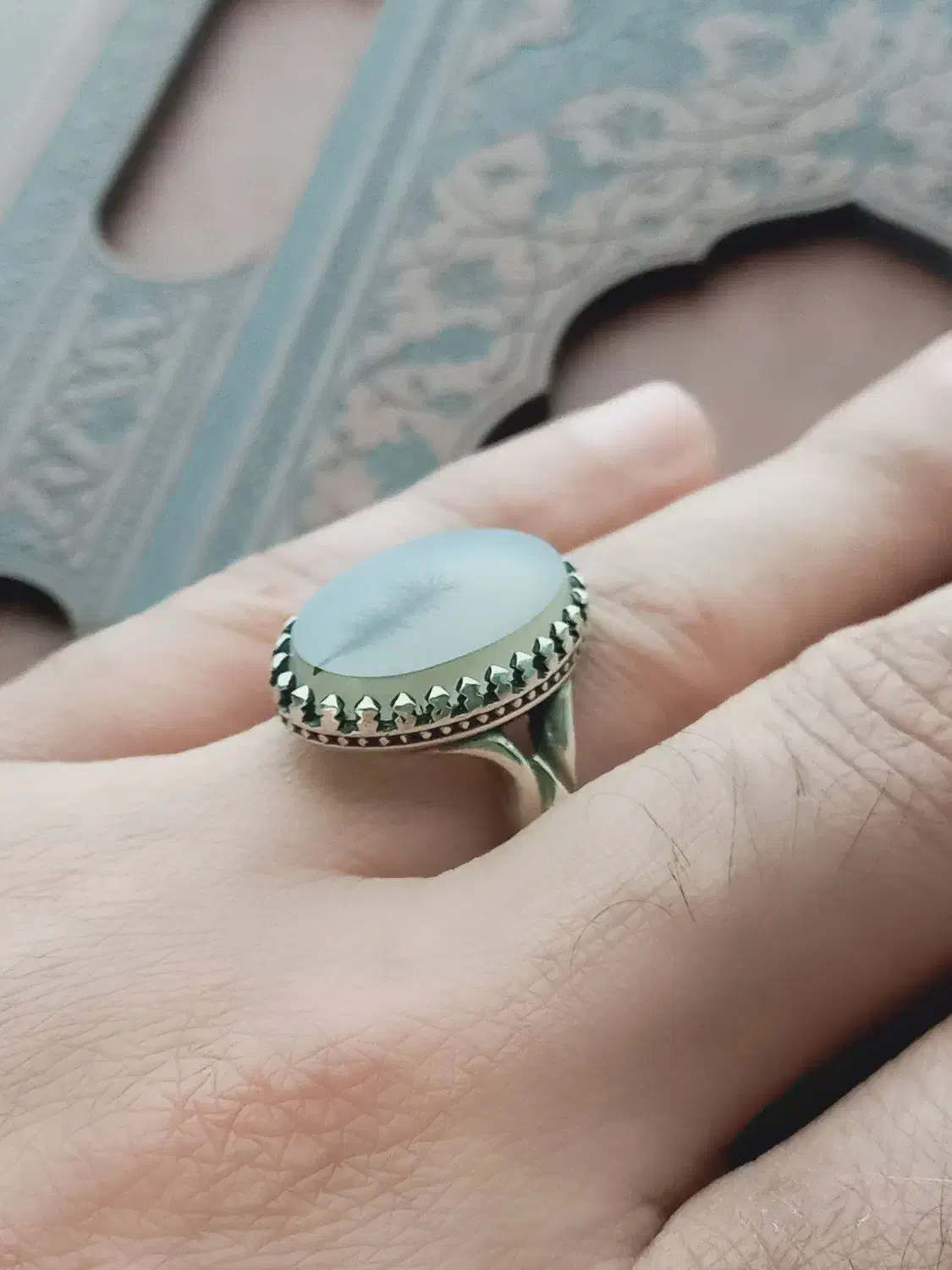 انگشتر عقیق شجر طبیعی|جواهرات|اسلامشهر, شهرک سعیدیه|دیوار